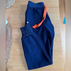 Figs Super High Waisted/Skinny Joggers - Navy